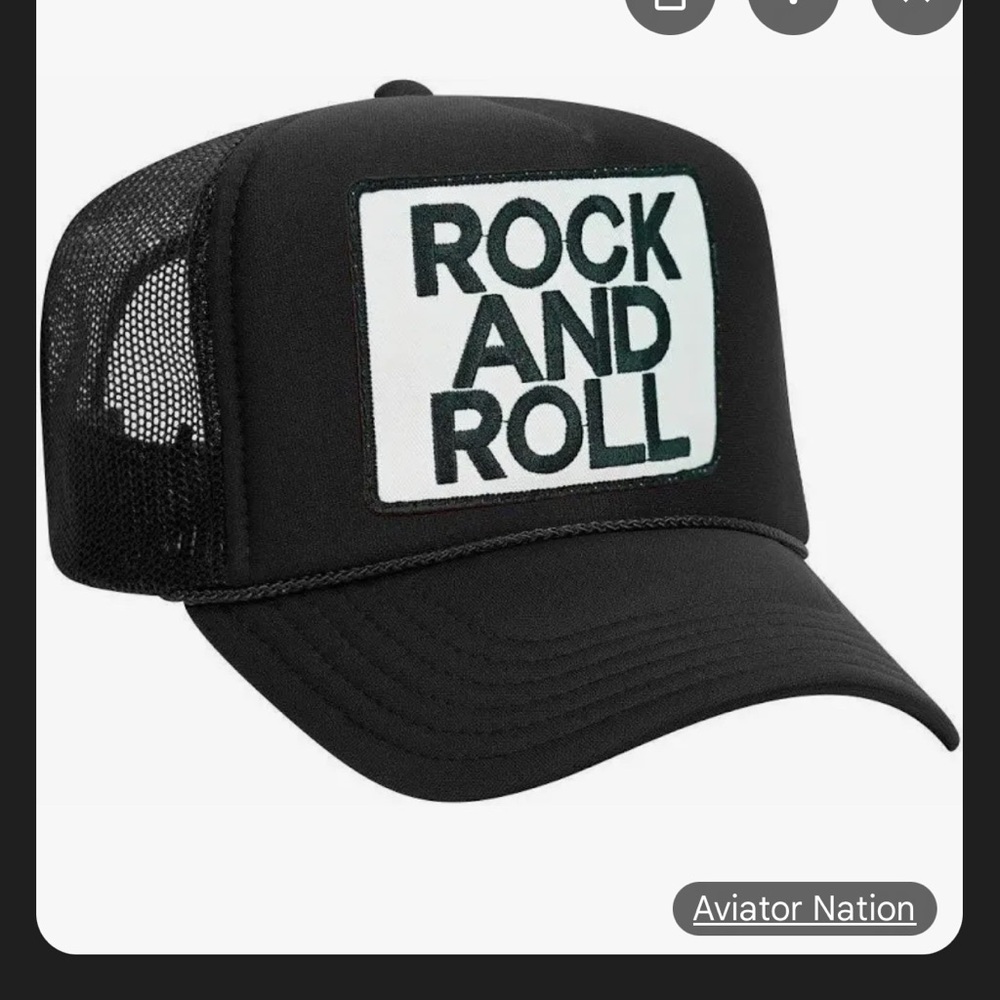 Black Rock and Roll Trucker Hat
